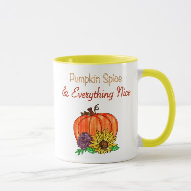 Pumpkin Spice & Everything Nice Autumn  Mug (Right)