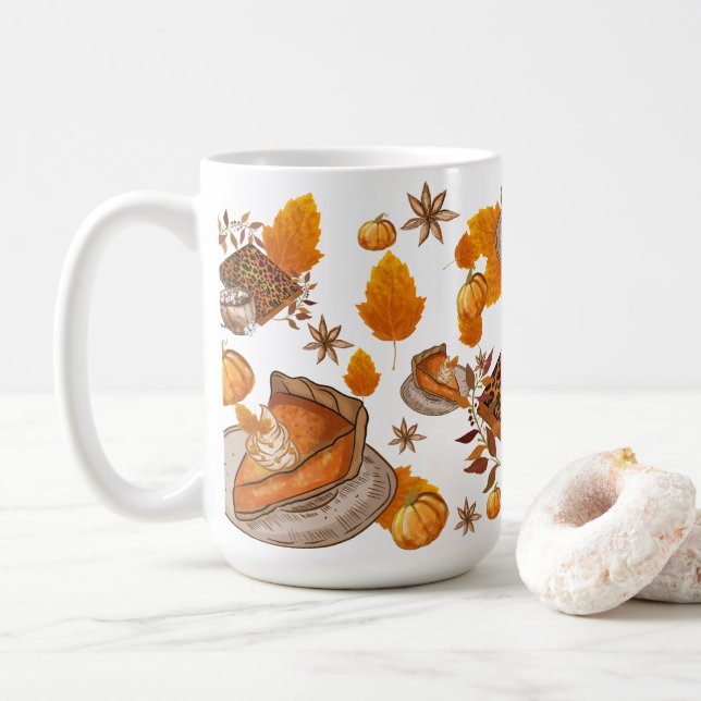 Pumpkin Spice & Everything Nice Coffee Mug (With Donut)
