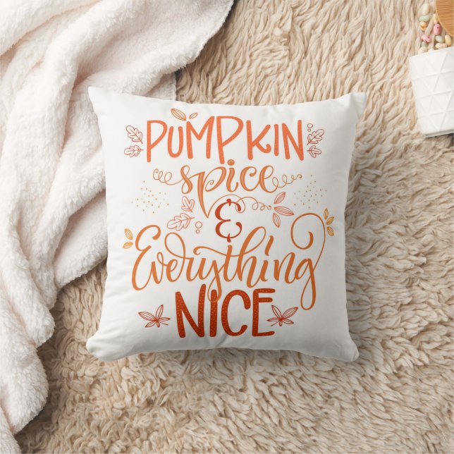 Pumpkin Spice & Everything Nice Cushion (Blanket)
