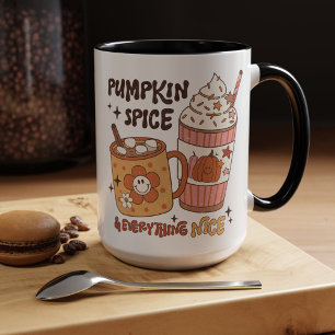 Pumpkin Spice & Everything Nice, Fall Vibes Mug