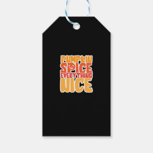Pumpkin Spice Everything Nice Funny Halloween Food Gift Tags