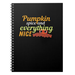 Pumpkin Spice & Everything Nice Halloween Basic De Notebook