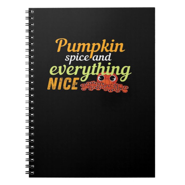 Pumpkin Spice & Everything Nice Halloween Basic De Notebook (Front)