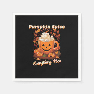 Pumpkin Spice Everything Nice Pumpkin Spice Coffee Napkin