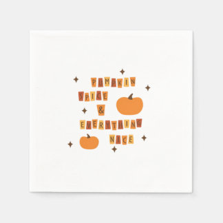 Pumpkin Spice & Everything Nice  - Quote Vibes Napkin