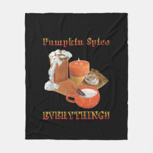 Pumpkin Spice Everything Sloth Halloween Fleece Blanket