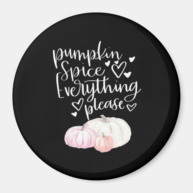 Pumpkin Spice Everything Sloth Halloween Magnet (Front)