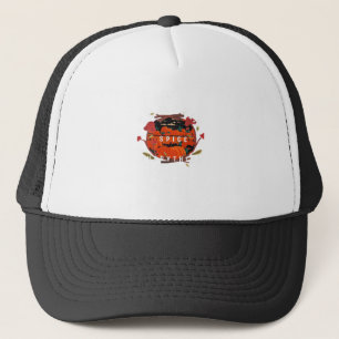 Pumpkin Spice Everything Sloth Halloween Trucker Hat