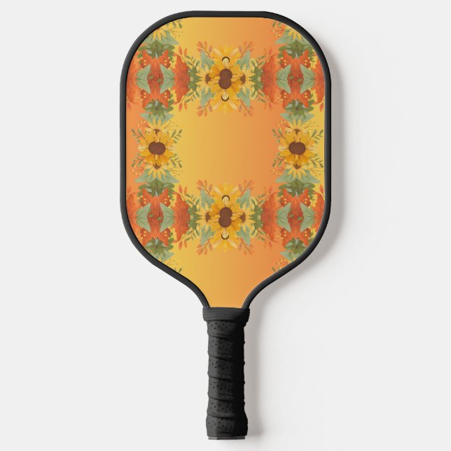 Pumpkin Spice Fall Autumn Harvest Thanksgiving  Pickleball Paddle (Front)