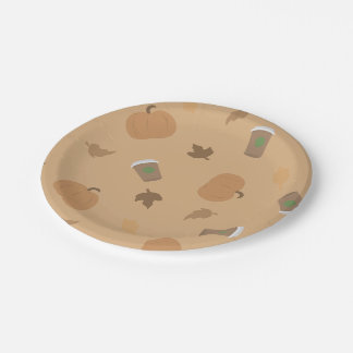 Pumpkin Spice/Fall Paper Plates 