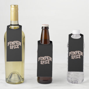Pumpkin Spice Fall Shirt Thanksgiving Bottle Tag
