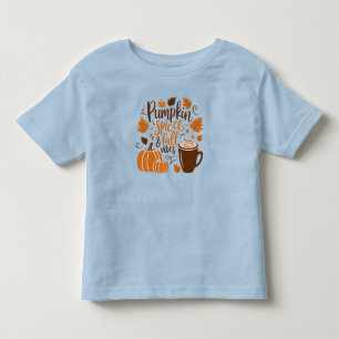 Pumpkin Spice & Fall Vibes Toddler T-Shirt