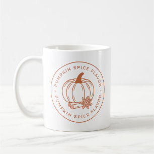 Pumpkin spice flavour flavouring coffee mug