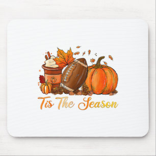 Pumpkin Spice Football Tis The Season Fall Thanksg Mouse Pad