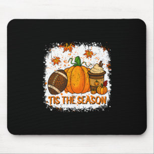 Pumpkin Spice Footll Tis The Season Fall Thanksgiv Mouse Pad