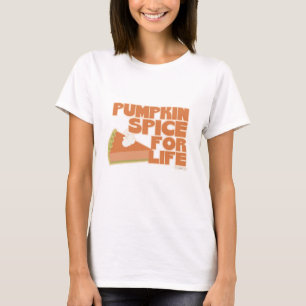 Pumpkin Spice for Life Autumn Flavour Slogan T-Shirt