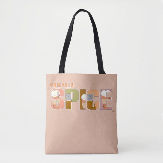 Pumpkin Spice Funny Autumn Flavour Profile Tote Bag (Front)