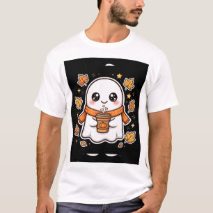 Pumpkin Spice Ghost Halloween T-Shirt