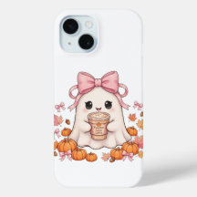 Pumpkin Spice Ghostie Phone Case | Coquette Ghost