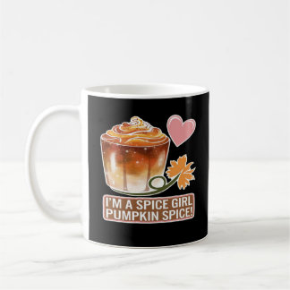 Pumpkin Spice Girl Fall Latte Sticker Coffee Mug