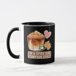 Pumpkin Spice Girl Fall Latte Sticker Mug