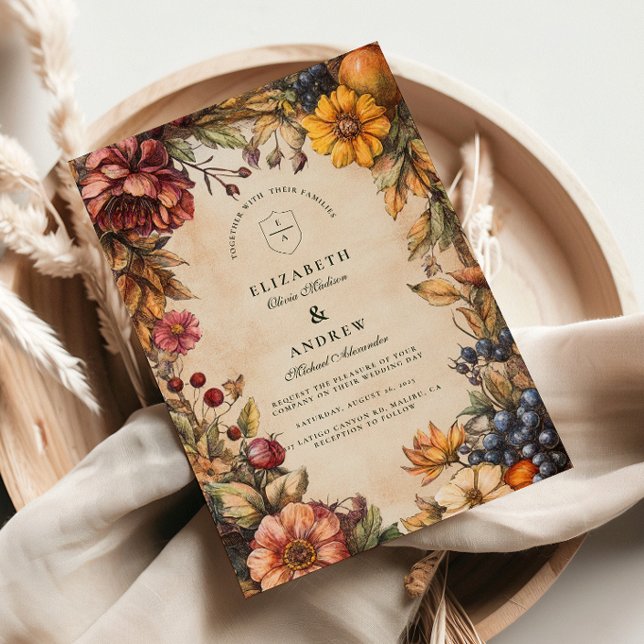 Pumpkin Spice Harvest Wedding Invitation (Creator Uploaded)
