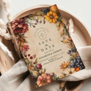 Pumpkin Spice Harvest Wedding Save The Date