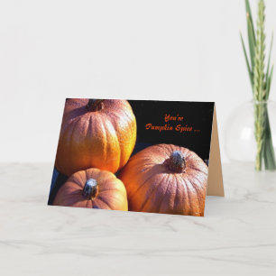 Pumpkin Spice Holiday Card