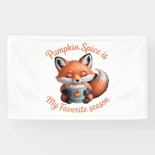 Pumpkin Spice Is My Favourite Season Fall Classic  Banner (Horizontal)