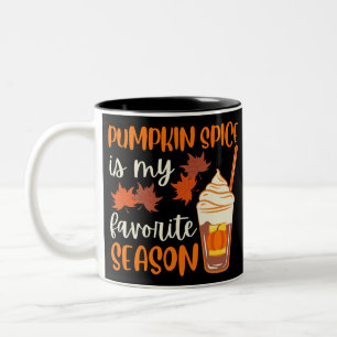Pumpkin Spice Is My Favourite Season Two-Tone Coffee Mug