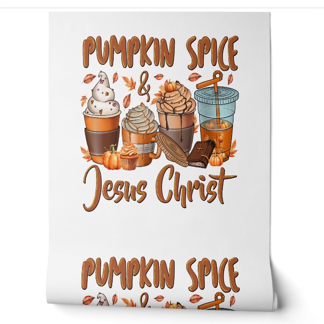 Pumpkin Spice Jesus Christ Wallpaper (Unrolling)