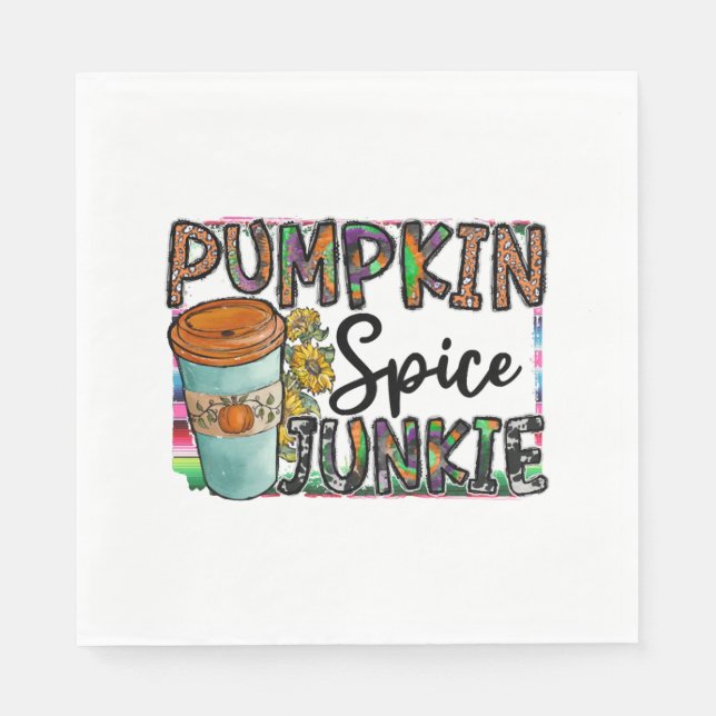 Pumpkin Spice Junkie Napkin (Front)