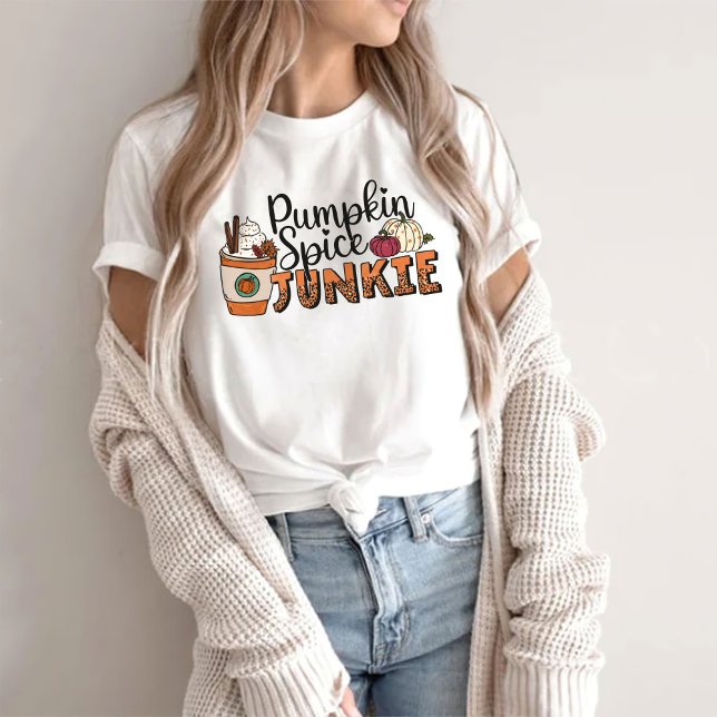 Pumpkin Spice Junkie T-shirt Pumkin (Creator Uploaded)