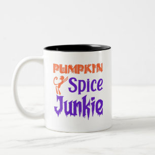 Pumpkin Spice Junkie Two-Tone Coffee Mug
