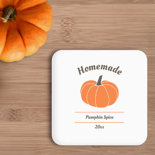 Pumpkin Spice Label Sticker