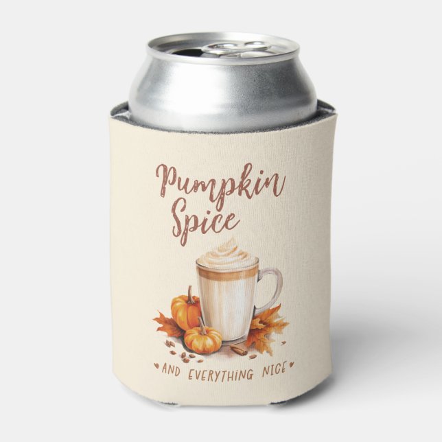 Pumpkin Spice – Latte & Autumn Foliage Can Cooler (Can Front)