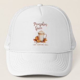 Pumpkin Spice – Latte & Autumn Foliage Trucker Hat