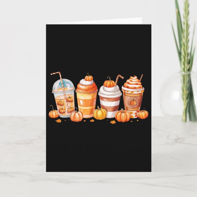 Pumpkin Spice Latte  Card (Front)