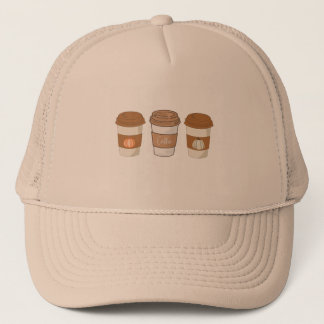 Pumpkin Spice latte, Coffe  Trucker Hat