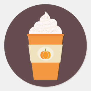 Pumpkin spice latte coffee Sticker