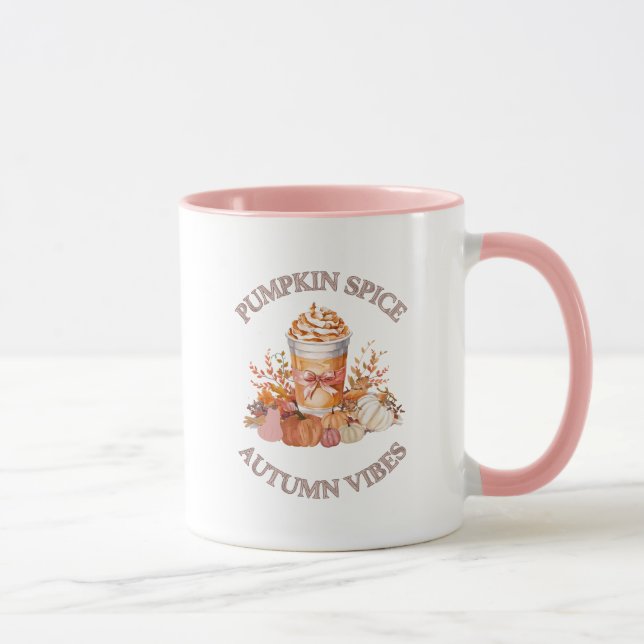 Pumpkin Spice Latte Cosy Autumn Fall Pumpkin Seaso Mug (Right)