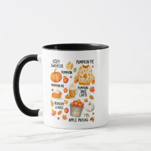 Pumpkin Spice Latte Cozy Fall Coffee Autumn Vibes Mug