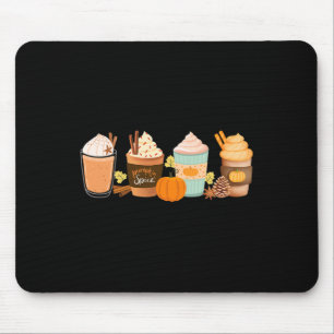 Pumpkin Spice Latte Drinks Fall Coffee Lattes Mouse Pad