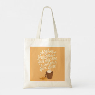 Pumpkin Spice Latte fall/Autumn Tote Bag