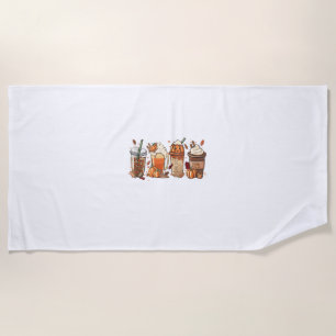 Pumpkin Spice Latte, Fall Coffee, Pumpkin Spice,Th Beach Towel