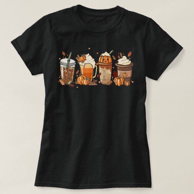 Pumpkin Spice Latte, Fall Coffee, Pumpkin Spice,Th T-Shirt (Design Front)