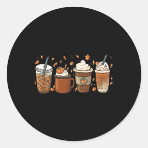Pumpkin Spice Latte Fall Coffee Pumpkin Spice Than Classic Round Sticker
