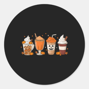 Pumpkin Spice Latte Fall Coffee Pumpkin Spice Than Classic Round Sticker