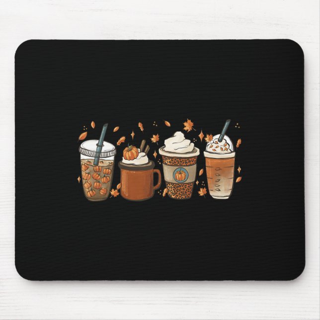 Pumpkin Spice Latte Fall Coffee Pumpkin Spice Than Mouse Pad (Front)