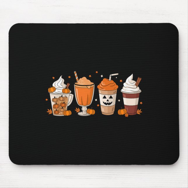 Pumpkin Spice Latte Fall Coffee Pumpkin Spice Than Mouse Pad (Front)